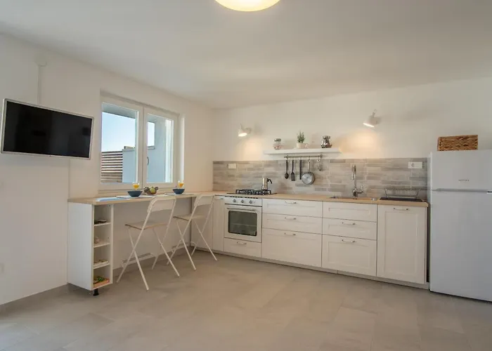 A White Cliffside Pag Town